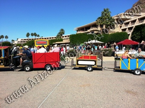 Arizona trackless train rentals